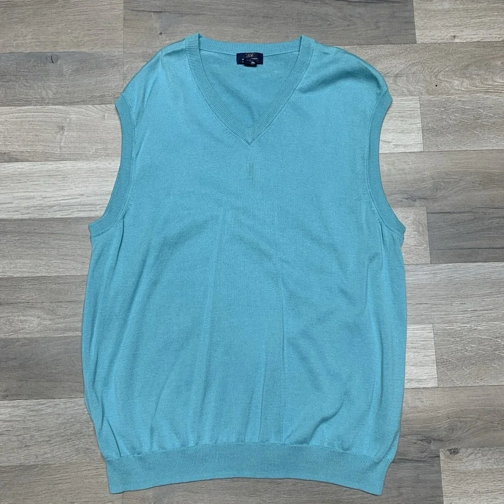 Brooks Brothers 346 Men's XL 100% Supima Cotton Pullover Sweater Vest